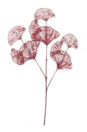 Veja dekorativna gingko, rdeča, 70cm, Bizz.