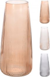 Vaza steklena 21cm, barvna
