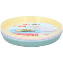 Krožnik pvc set 6/1 Alpina 18,5x2,5cm  
