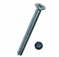 VIJAK KOVINSKI M 5X 16 DIN 965 Zn (vgreznjena glava) 