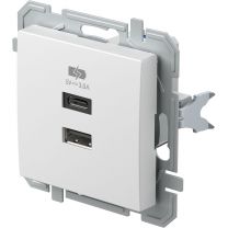 POLNILNIK USB 5V 3,0A beli LOGIQ brez okvirja