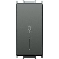 Tipkalo MODUL 1polno z lučko LUČ 16A 250V~ 1M antracit