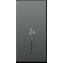 Tipka MODUL z indikatorjem 05 VENTILATOR 1M antracit