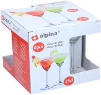 Kozarec za koktajl Alpina, 250ml, 4/1
