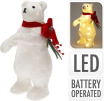 Figura medvedek bel, 100 led, 40 cm, Koo.