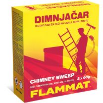 Čistilo za peči dimnikar (les, premog,olje) Flammat 2x90g