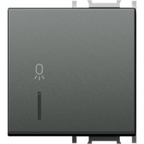 Tipka MODUL z indikatorjem LUČ 2M antracit