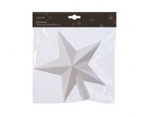 Zvezda božična belo roza 19 cm Kaem.