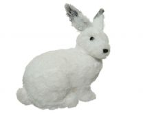 Figura božična zajček bel 29 cm, Kaem.