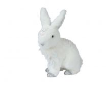 Figura božični zajček z bleščicami 25 cm, Kaem.