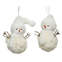 Figura božična snežak bel 11 cm, Kaem.