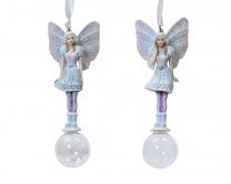 Figura vila viseča na krogli 12 cm, Kaem.