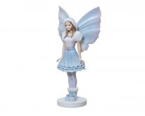 Figura vila modro/roza na podstavku 50 cm, Kaem.