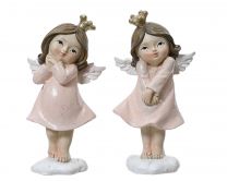 Figura božična angel punčka 10,5 cm, Kaem.