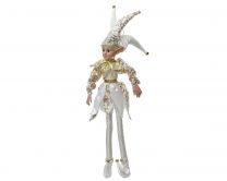 Figura božična škratek zlat 95 cm, Kaem.