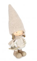 Figura božična punčka Delsey 25 cm, Bizz.