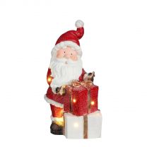 Figura božiček z darilom led 44,5 cm, Edel.