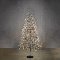 Drevo božično 2100 led, toplo bela s časovnikom 180x80 cm, IP44, Edel.