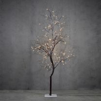 Drevo božično rjavo 171 led, 200 cm, IP44, Edel.