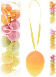 Jajček velikonočni pastel, 4cm, set 12/1, 3ass

