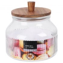 Doza z lesenim pokrovom 1750ml*
