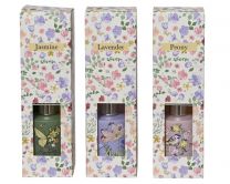 Osvežilec zraka difuzor set Jasmin/Sivka/Peony
