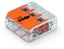 Hitra inštalacijska sponka WAGO 1x3P 0,5-4mm2 za trdo in mehko žico 450V 32A 50kos Wago
