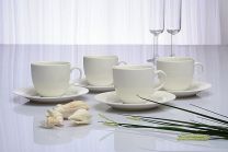 Skodelice za kavo Perla bianco 4/1, 180ml

