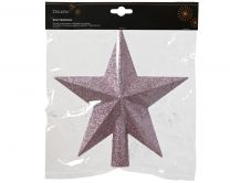 Zvezda božična temo roza 19 cm, Kaem.