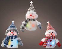 Figura sneženi mož led, 22 cm, Kaem.