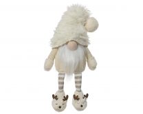 Figura božična palček bež 48 cm, Kaem.