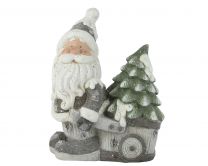 Figura božična božiček s samokolnico 43 cm, Kaem.