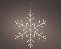 Zvezda viseča 125 led, toplo bela na baterije, 53 cm, Kaem.