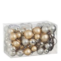 Girlanda 80 zlato/bež bunkic 180 cm, Edel.