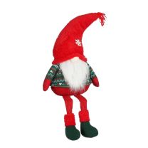 Figura palček rdeč/zelen sedeč 45/73 cm, Edel.