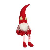 Figura palček rdeč sedeč 43/65 cm, Edel.