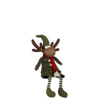Figura jelenček zelen sedeč 52 cm, Edel.