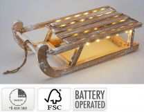 Sani lesene bele led 50 cm, Koo.