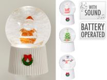 Krogla snežna  LED, novoletni motivi
