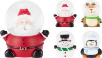 Krogla snežna XMAS liki, 4,5cm, 4 liki
