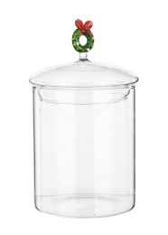 Doza steklena za sladkor/sol, 10x16cm
