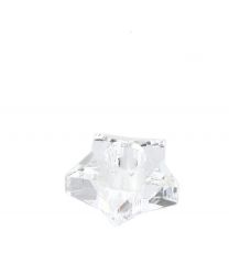 Svečnik steklen zvezda za konusno svečo