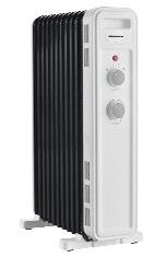 Radiator oljni Heinner HOH-M09WH-BK, 9 reber, 2000W