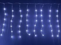 Lučke 240 led hladno bele 11 funkcij utripanja s časovnikom, zavesa 6 m, IP44
