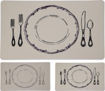 Pogrinjek krožnik, pvc, 43x28cm
