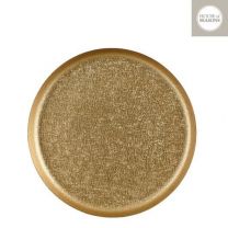 Krožnik kovinski, zlat, 30cm
