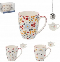 Lonček z podstavkom in cedilom, 350ml, porc. 
