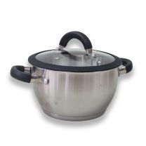 Lonec 2,4l Bowl, steklen pokrov z silik. oblogo, 18cm
