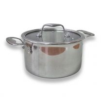 Lonec 3,2l Triply, steklen pokrov z silik. oblogo, 20cm
