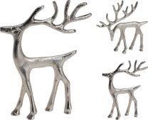 Figura jelenček srebrn 15x 16 cm, Koo.